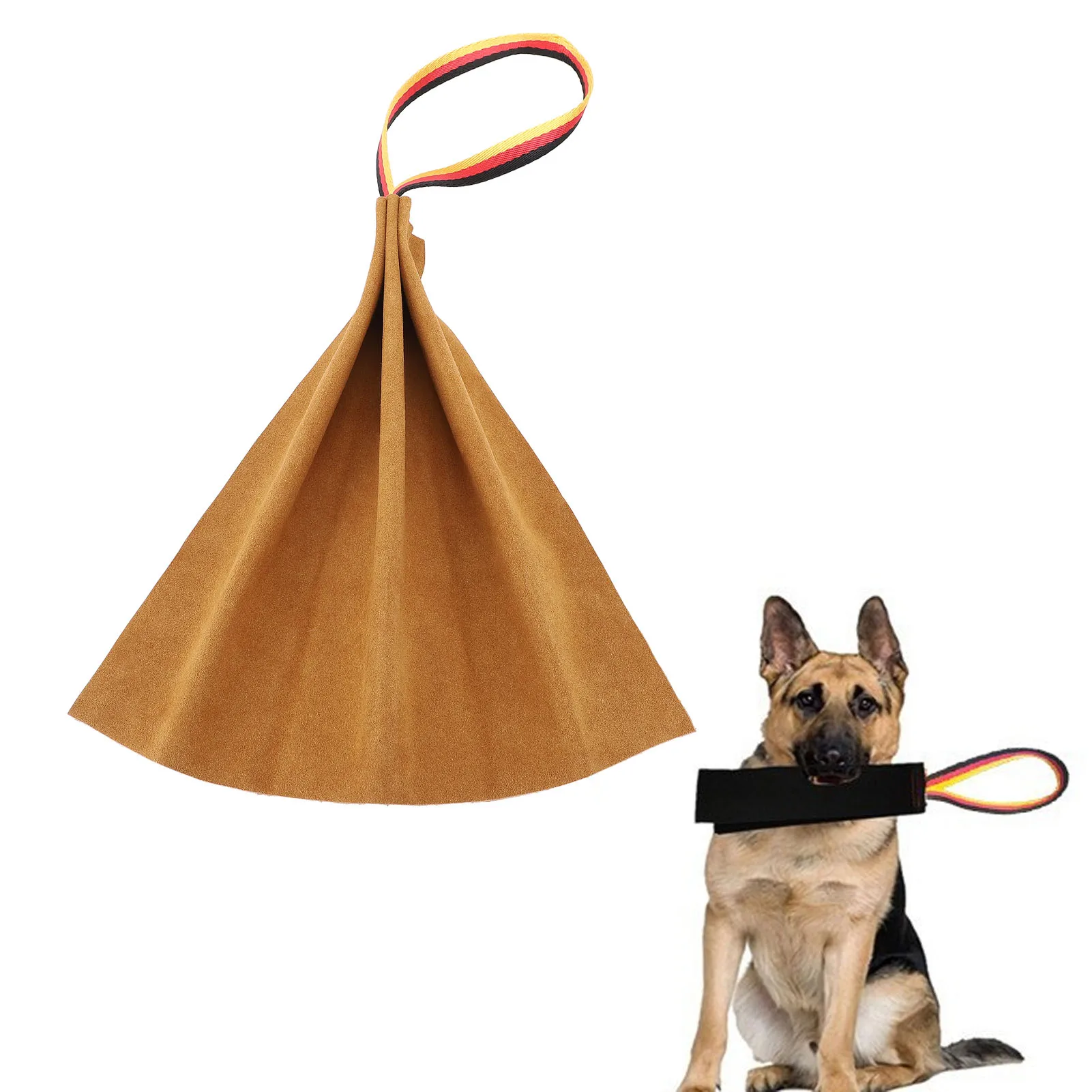 

Dog Training Bite Rag Artificial Leather Interactive High Toughness Dog Bite Rags Tug Toy For Large Dogs