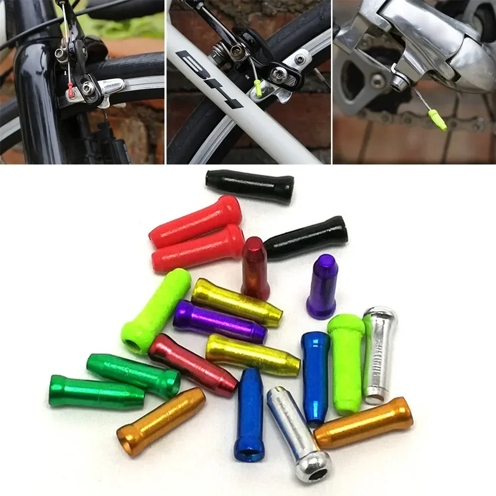 

Soverup 50Pcs Shift Cable Tips Brake Gear Cable Line End Cap Ferrules Cable End Cap For Bike Bicycle Practical Protable