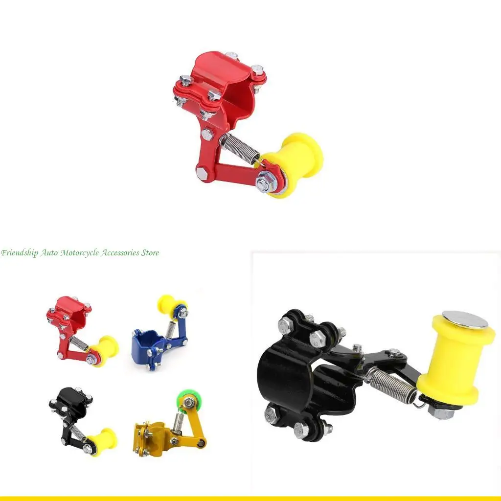 

SZCH Motorcycle Bike Chain Tensioner Adjuster Bolt On Roller Guide Regulator Slide