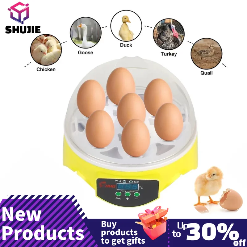 

Intelligent Small-Sized 7-Piece Automatic Constant Temperature Incubator For Incubating Chickens, Ducks And Quails.