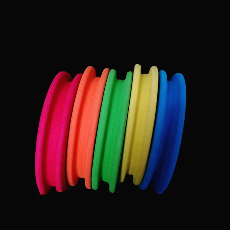 PRO BEROS 4 Stück 10 cm EVA-Schaumspulen Angelwicklungsbrett Angelhakenschnur Tackle Schaumstoffspule Spur Drahtwirbel Tackle Fischschnur – Detail 4