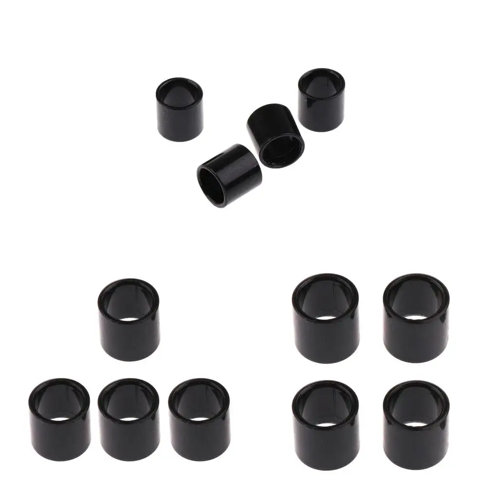 12 Pieces Metal Longboard Skateboard Bearing Spacers Hardware Accessories 10mm x 10mm