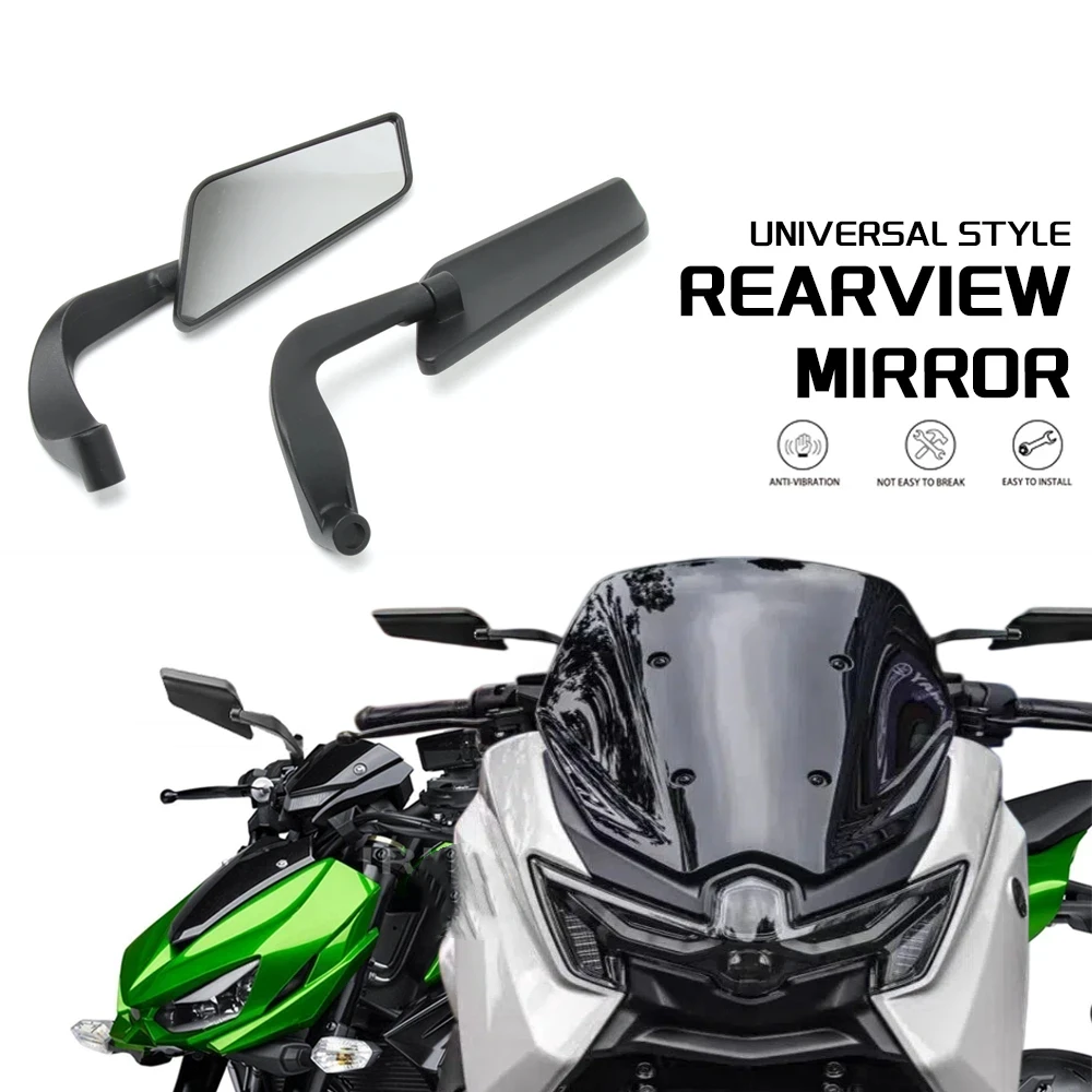 Universal Folding Wing Motorcycle Rearview Mirror Wide Angle 7/8" 10mm Fit For Scooter Cruiser  Modification Accessories