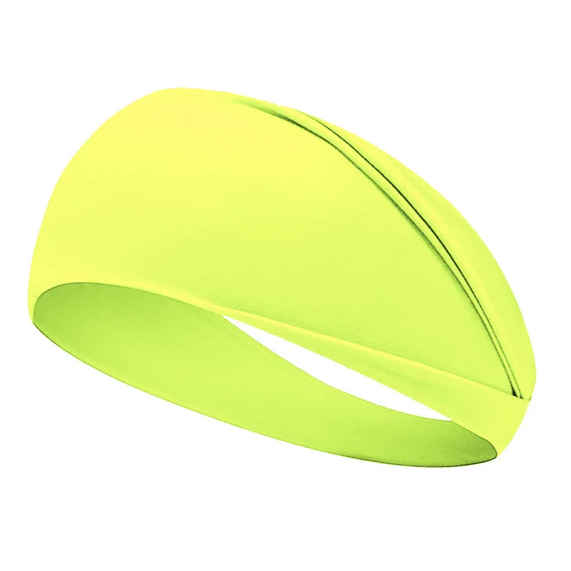 Fluorescent Sport Headband Yoga Sweat-absorhing Hairband Wide Elastic Headband