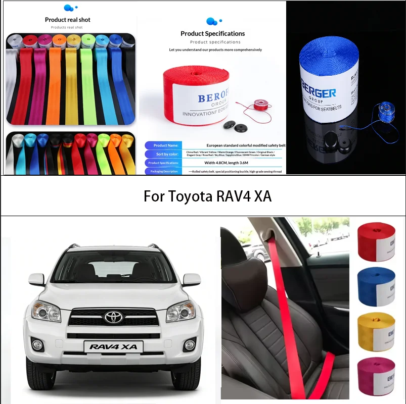 

For Toyota RAV4 XA Car Seat Belt Seatbelt Webbing Lap Retractable Safety Strap 48MM