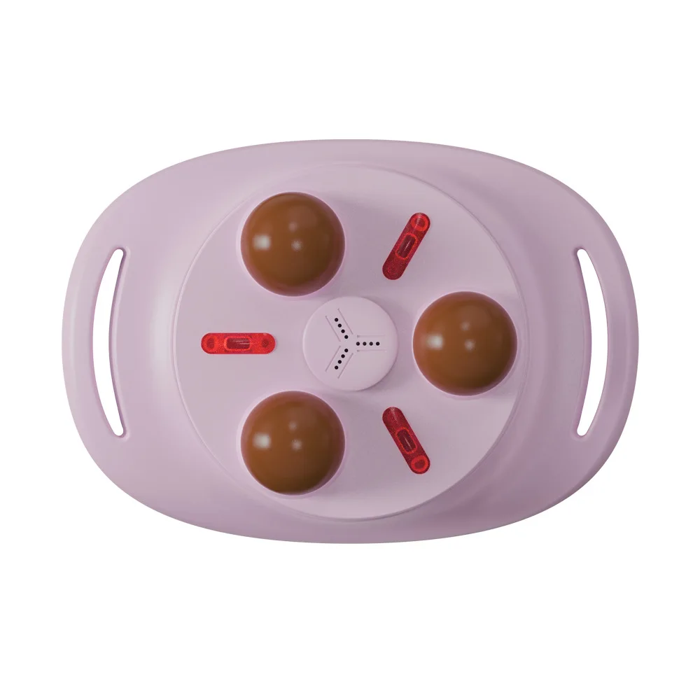 Small Fully Automatic Rechargeable Tui Na Heating Abdominal Massager, Promotes Intestinal Peristalsis, Mini Portable White