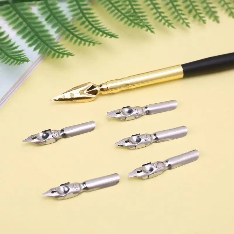 

Drawing Dip Nib Pen Set Writing Antique Elegant Gifts