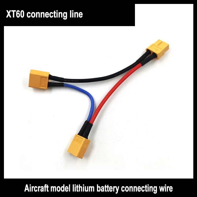 Xt60 T Plug Parallel Battery Connector Cable Extension Y/O Separator Plug Adapter With Awg Wire For Rc Fpv