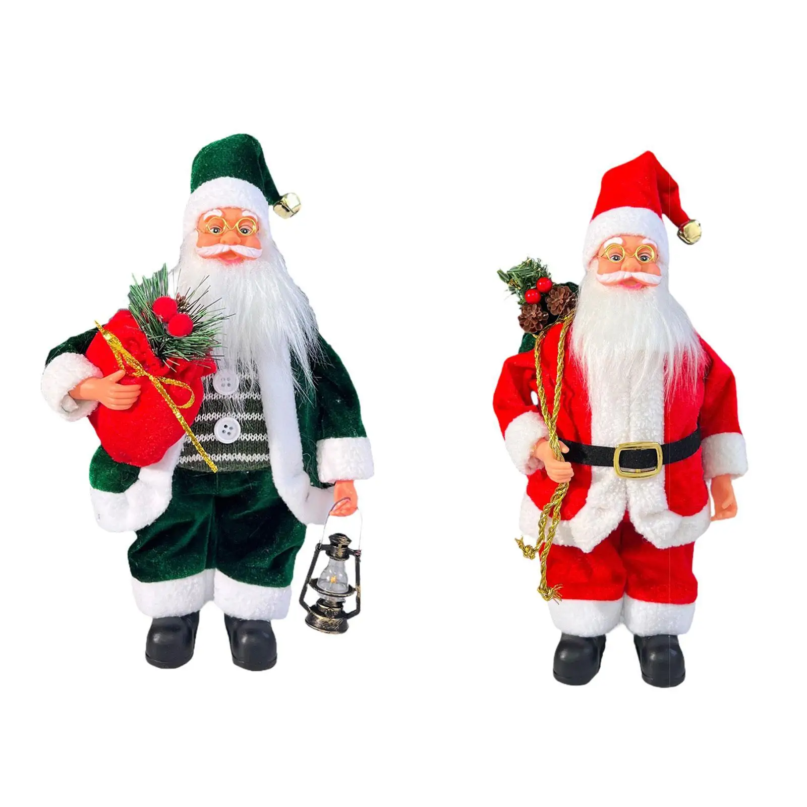 دمية سانتا كلوز لديكور الطاولة مقاس 13 بوصة لعطلة المنزل الداخلي والخارجي