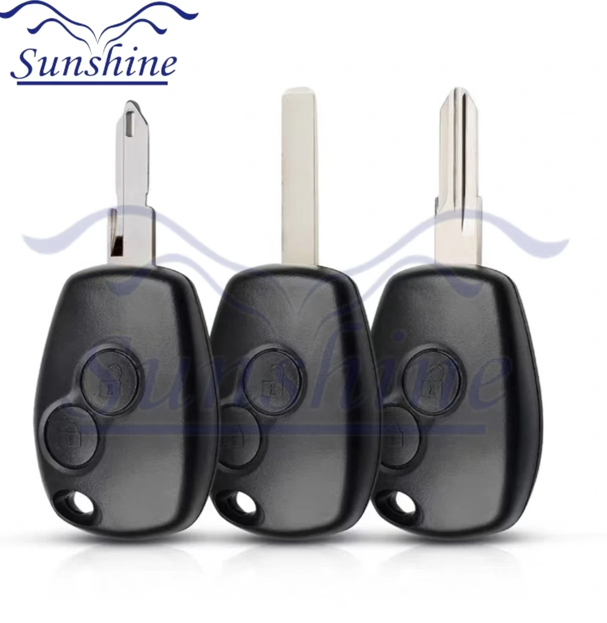 Sunshine 2 Buttons Remote Key For Renault Duster Modus Clio 3 Twingo DACIA Logan Sandero Kangoo 433MHz PCF7947/7946/7961 4A Chip