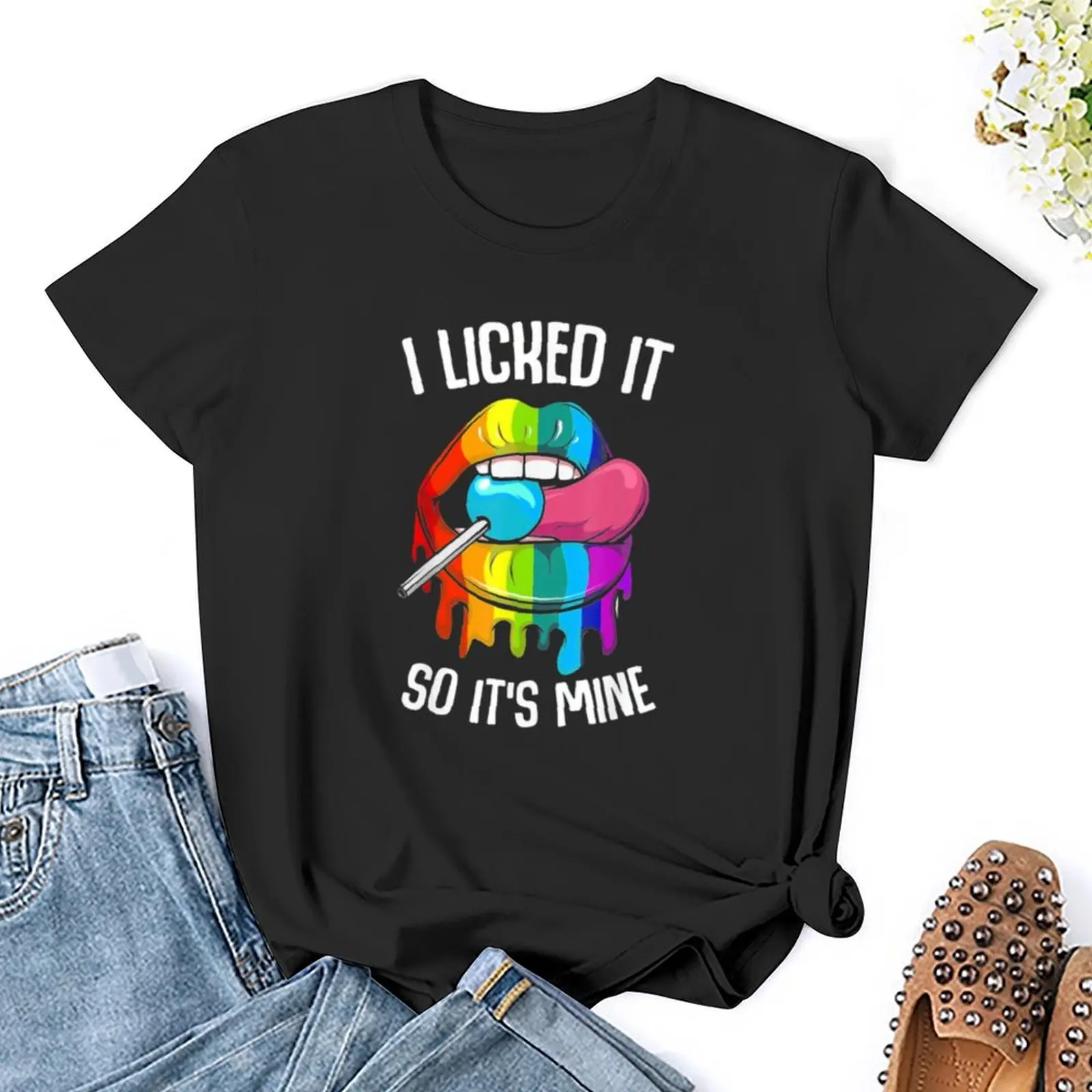 T-shirt LGBT Pride I Liked it So It's Relief pour femme, vêtement rigolo et mignon