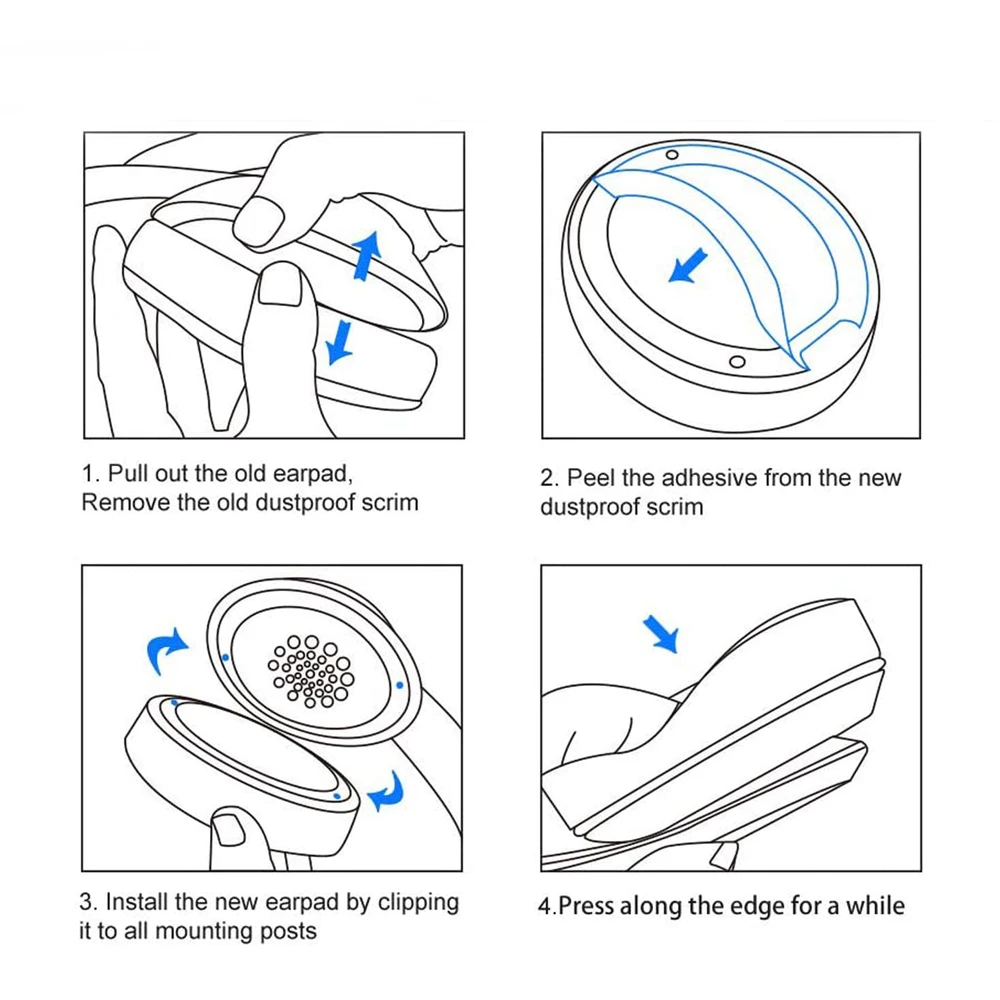 Headphones Ear Pads for AKG K551 K553 k 550 551 K240S K242 Replacement Ear Cushion Leather Foam Pillow Ear Cups