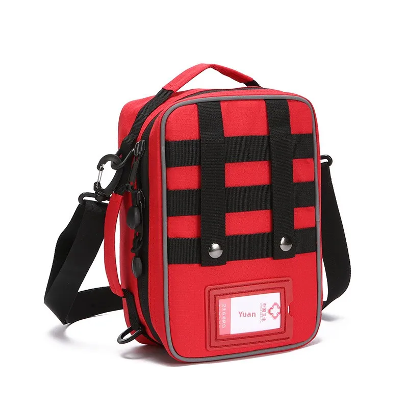 Waterproof Multi-functional For Cross-border Exclusive Medical Storage Waist Bag; First-aid Backpack Zipper Closure English