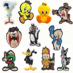 10 stücke Tasmanischen Teufel Tweety Vogel Porky Pig fokal Silikon perlen Beißring Schmuck Perlen Lebensmittel Grade Für stift Schnuller Kette