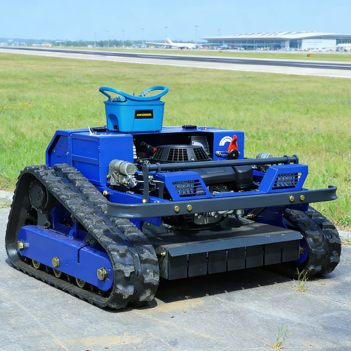 Customised CE EPA Certified Small Robot Grass Cutter Cutting 500mm Remote Control Crawler Flail Lawn Mower