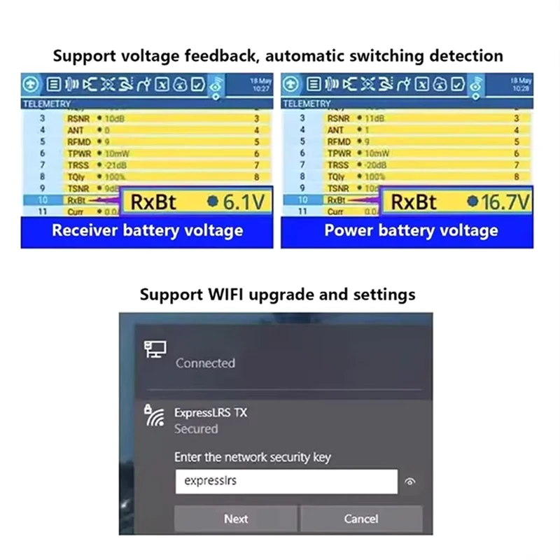 【جديد】هوائي HR8E ELRS PWM 9 قنوات 1800 مم للطائرات والقوارب ملحقات محرك الأحمر