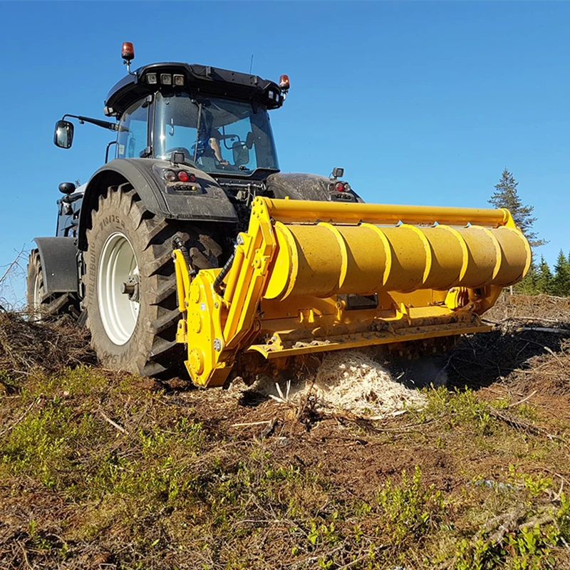 Tree Crusher Tractor Agricultural Tools Tractor Multi Functional Crusher Rotary Tiller Land Clearing Machine Attachment