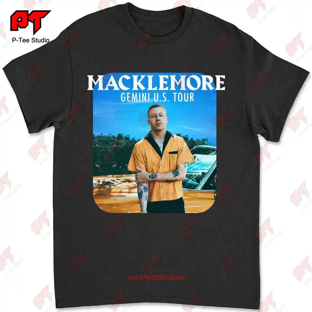 Macklemore Gemini Us Тур концерт музыкальная футболка 597P