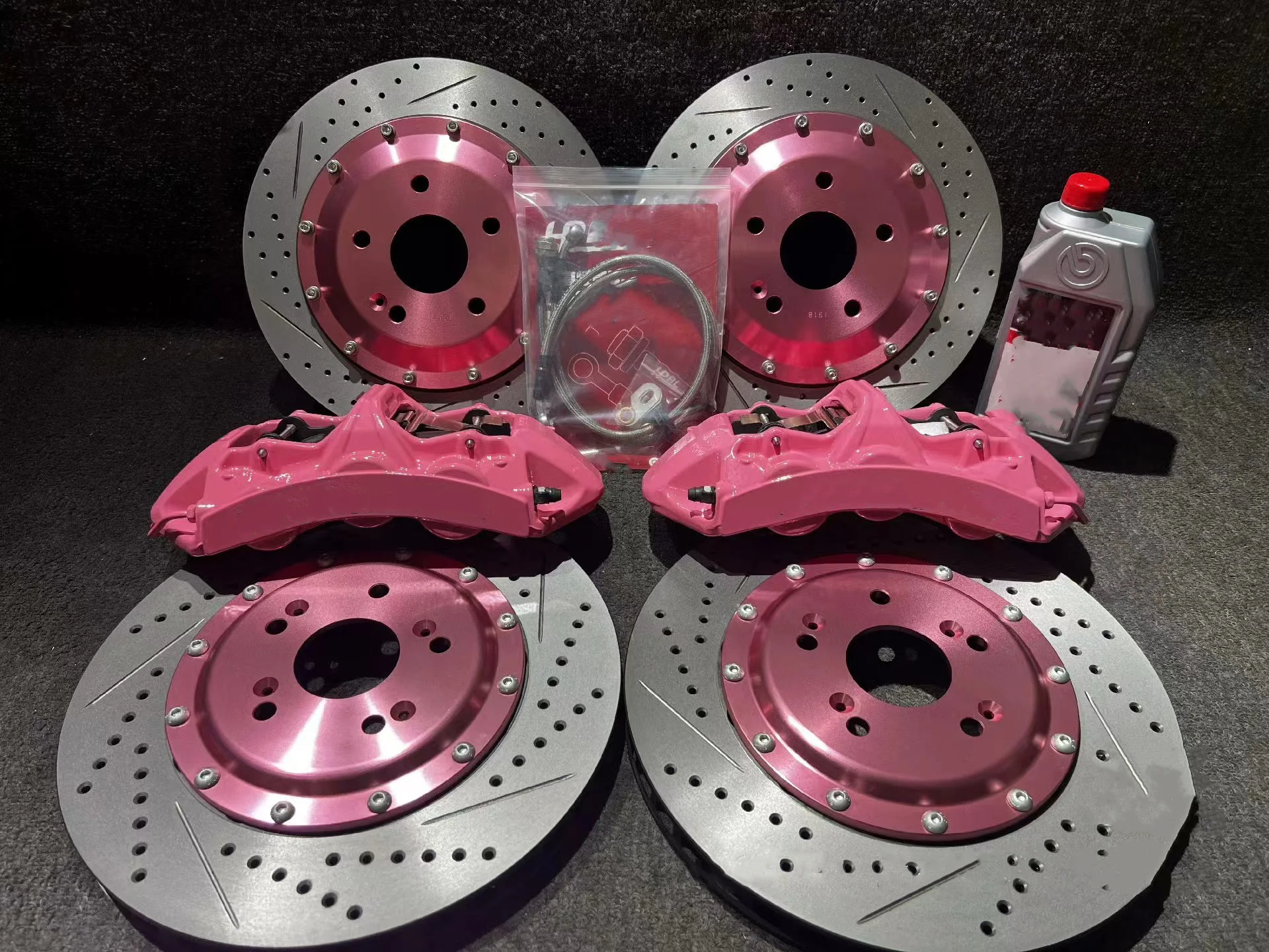 High quality modified brake caliper GT6, with 355-405mm, suitable for any model, 18R