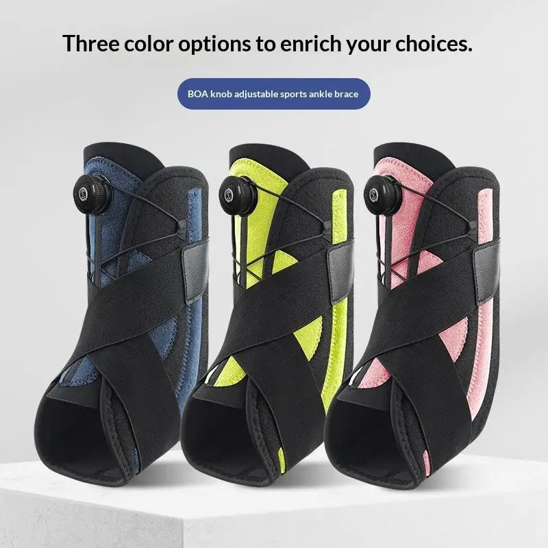 1Pcs Adjustable Rotating Buckle Ankle Support Sleeve Compression Strap Double Side Spring Support Running Basketball