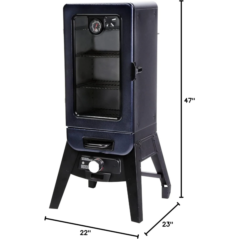 Grills PBV3A1 Fumante Elétrico, Blue Hammertone, 684 polegadas m2,