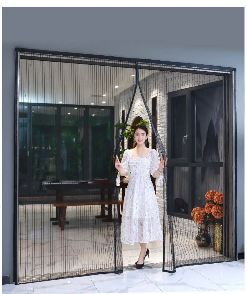 

Bedroom Door Curtain Anti-mosquito Nets Home Garage Door Curtain Insect Protection Magnetic Screen Mesh Bug Screen Curtain