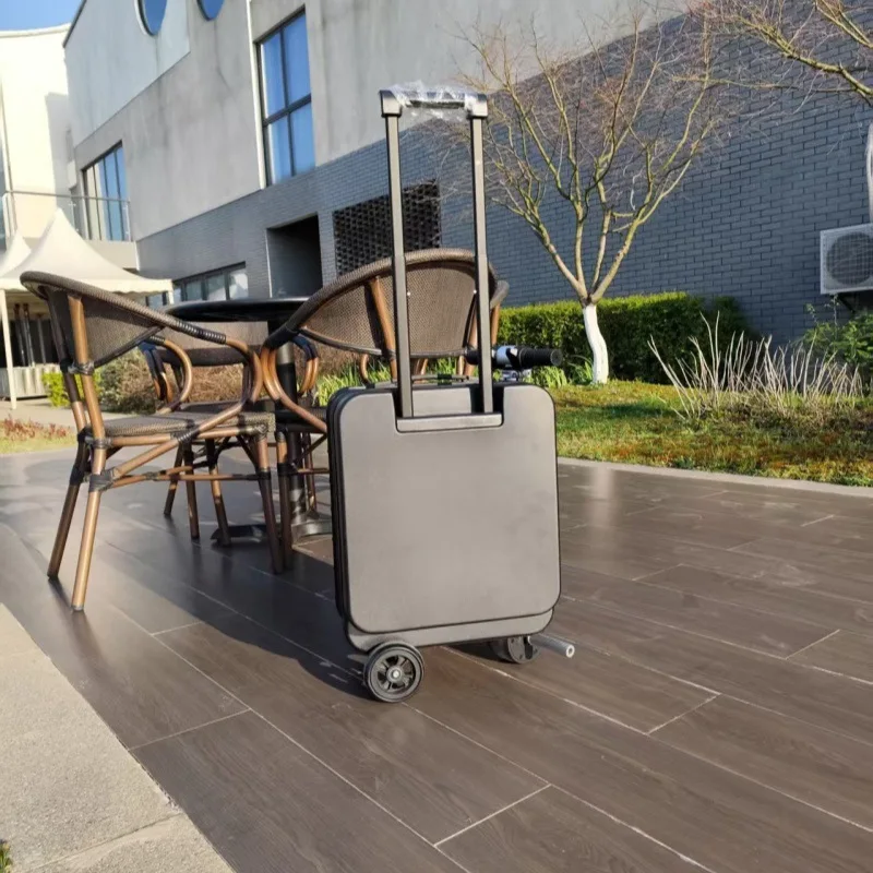New Electric Cycling Suitcase Multi-functional Aluminum Frame Front Open Suitcase 20-inch Boarding Case Suitcase