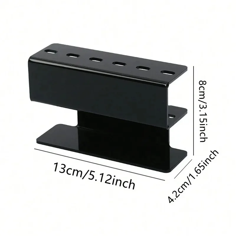 6 穴アクリルピンセット収納ラックプロまつげエクステンションディスプレイスタンド省スペースピンセットオーガナイザーメイクアップツール