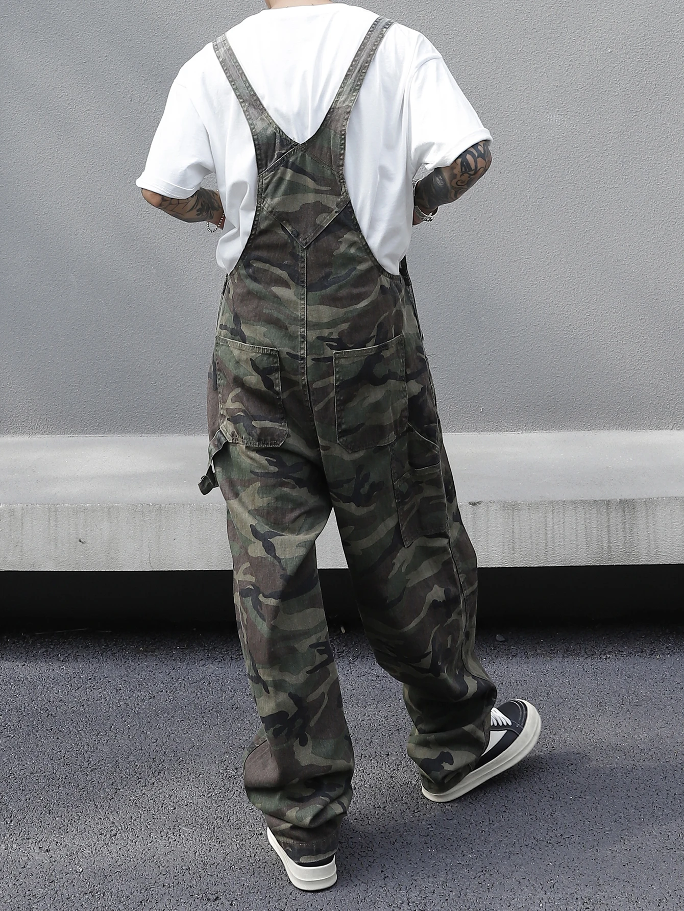 أفرول جينز مطبوع مموه متعدد الجيوب للرجال - قطن، غير مرن، قابل للغسل في الغسالة - مثالية للنزهات غير الرسمية #2