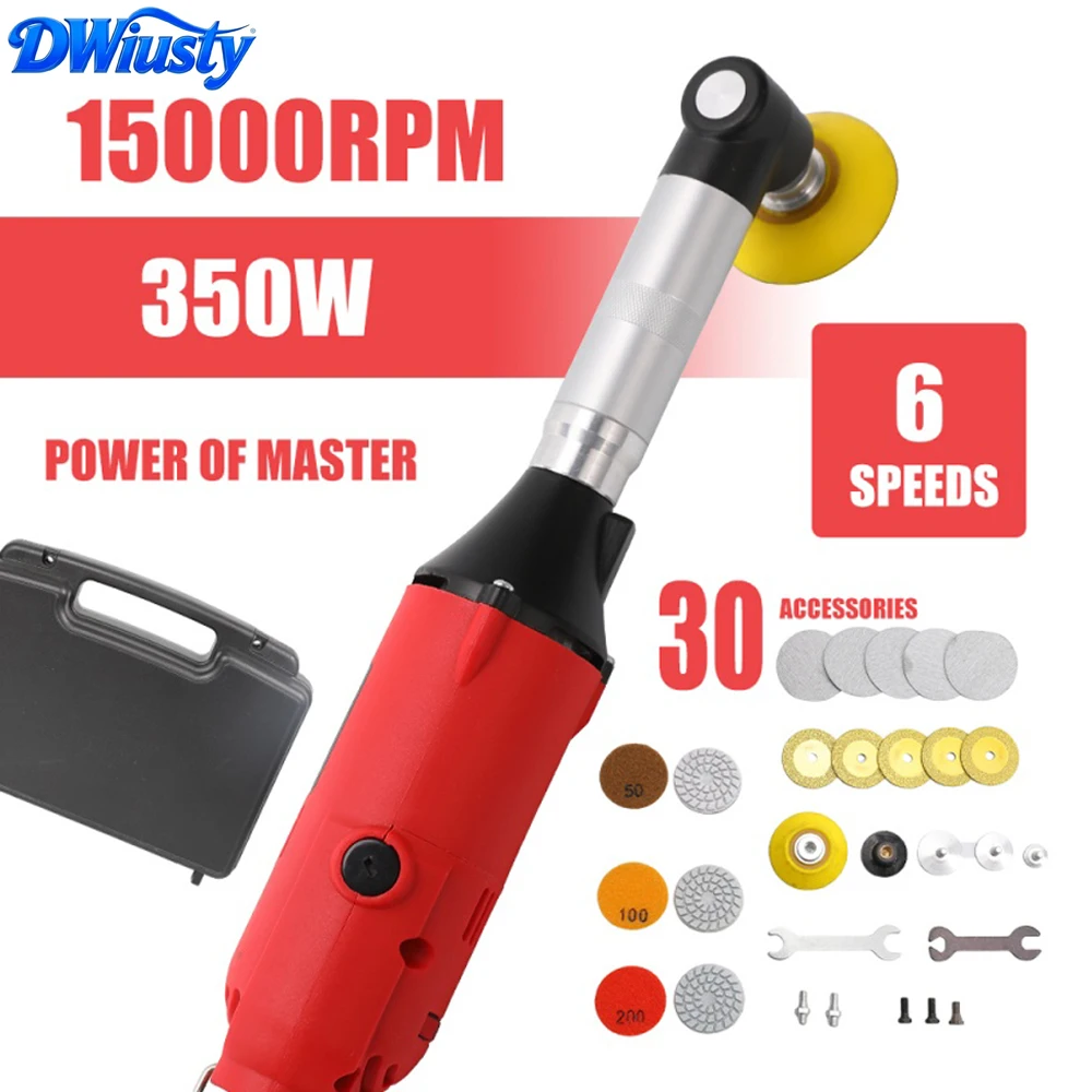 DWiusty Herramienta Eléctrica de 220V para Juntas de Azulejos, Amoladora Recta de 350W, Máquina de Limpieza con 6 Velocidades Variables, Pulidora y Lijadora