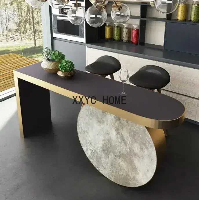 

Консольные столики в итальянском стиле для прихожей, скандинавские, современные, минималистичные, барные стойки для дома