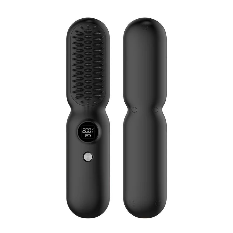 High Quality Portable Negative Ion Hot Comb Hair Care Anti-scald Mini Cordless Electric Hair Straightening Comb