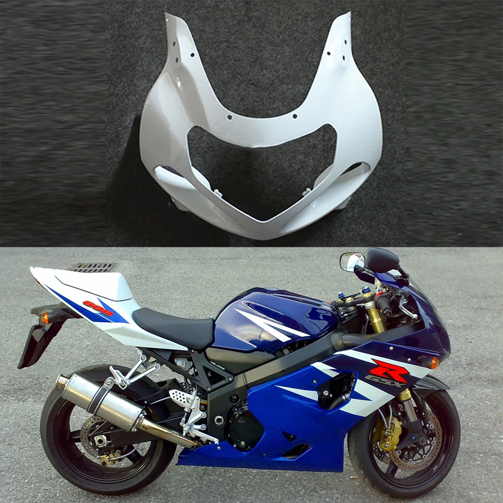 

Unpainted Upper Front Cowl Nose Fairing Injection For Suzuki 2000 2001 2002 2003 GSXR 600 750 K1 & GSXR 2001 2002 2003 1000 K2