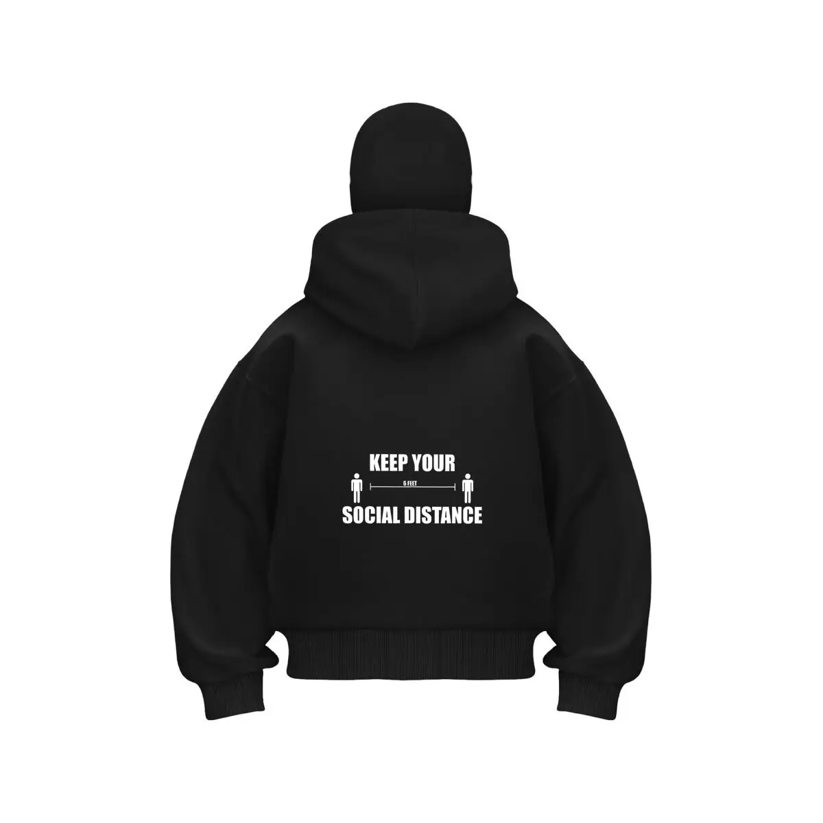 

Social Distance Health Art new item double hooded sweatshirt men's hooded
