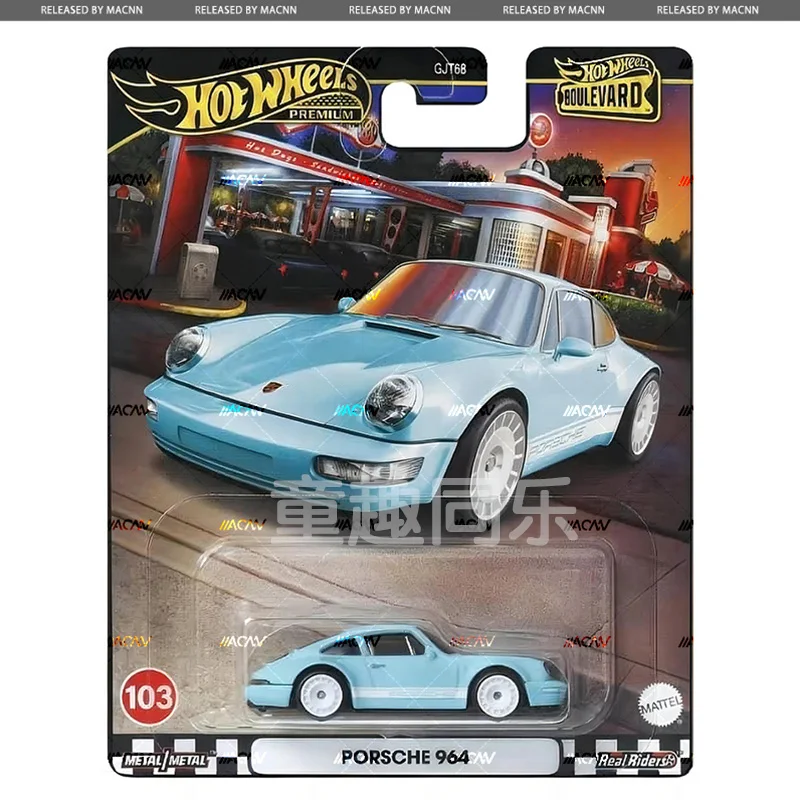 Hot Wheels Model samochodu Garden Route 21. Żelazne dno Ford Porsche Honda Civic Wózek ze stopu Model Dekor Kolekcjonerskie zabawki Prezent