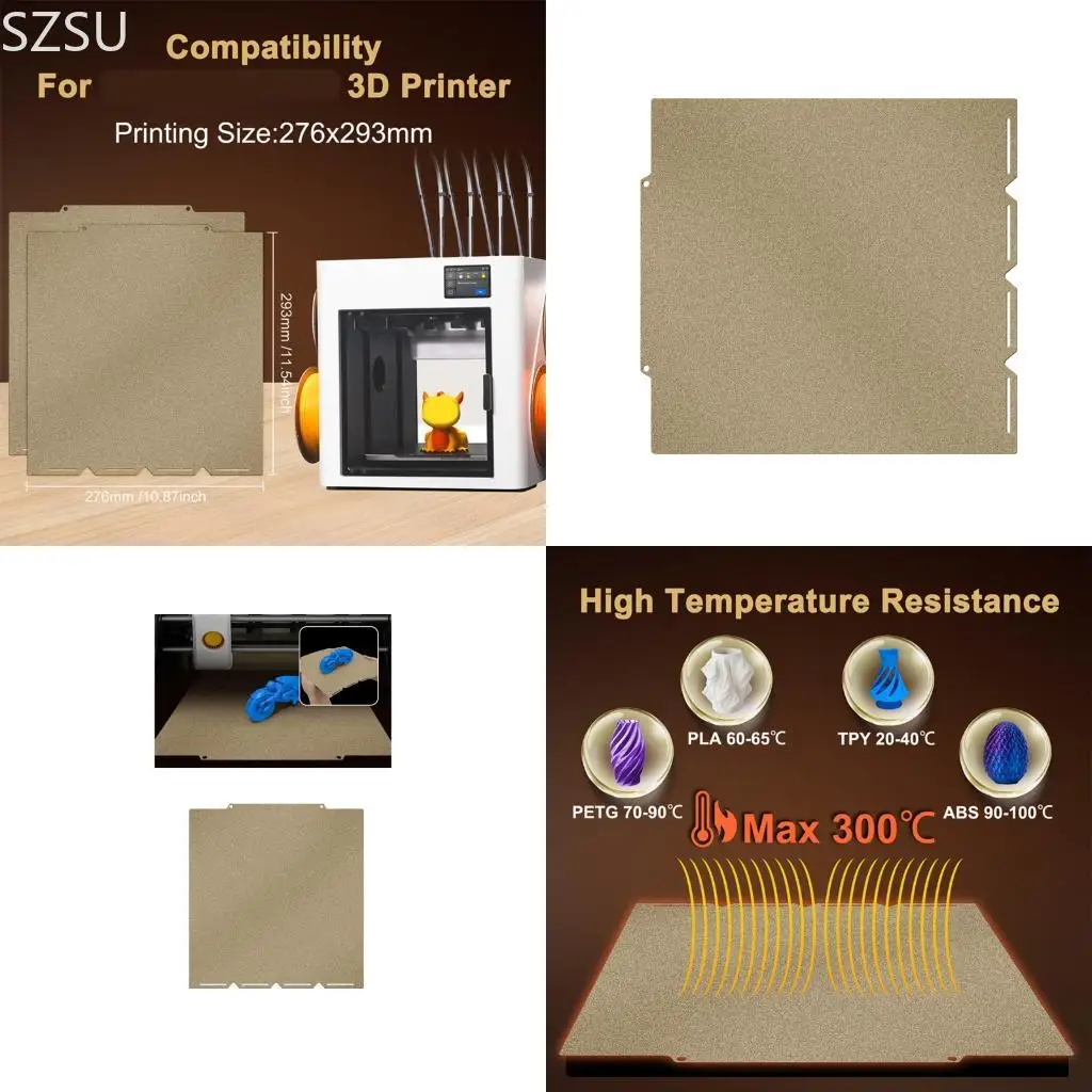 

SZSU Build Plate Upgraded Textured Steel Build Plate Replacement For U1 3D Printer