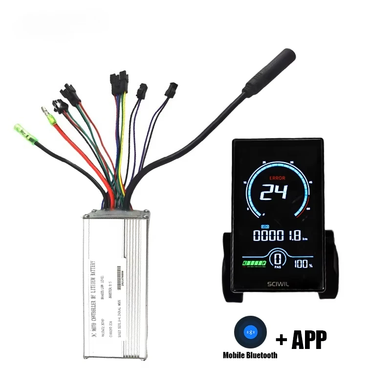 

For Ebike Accessories, Color 350W Electric Bike LCD Display with Electric Bike Power Meter 36V 17A Controller