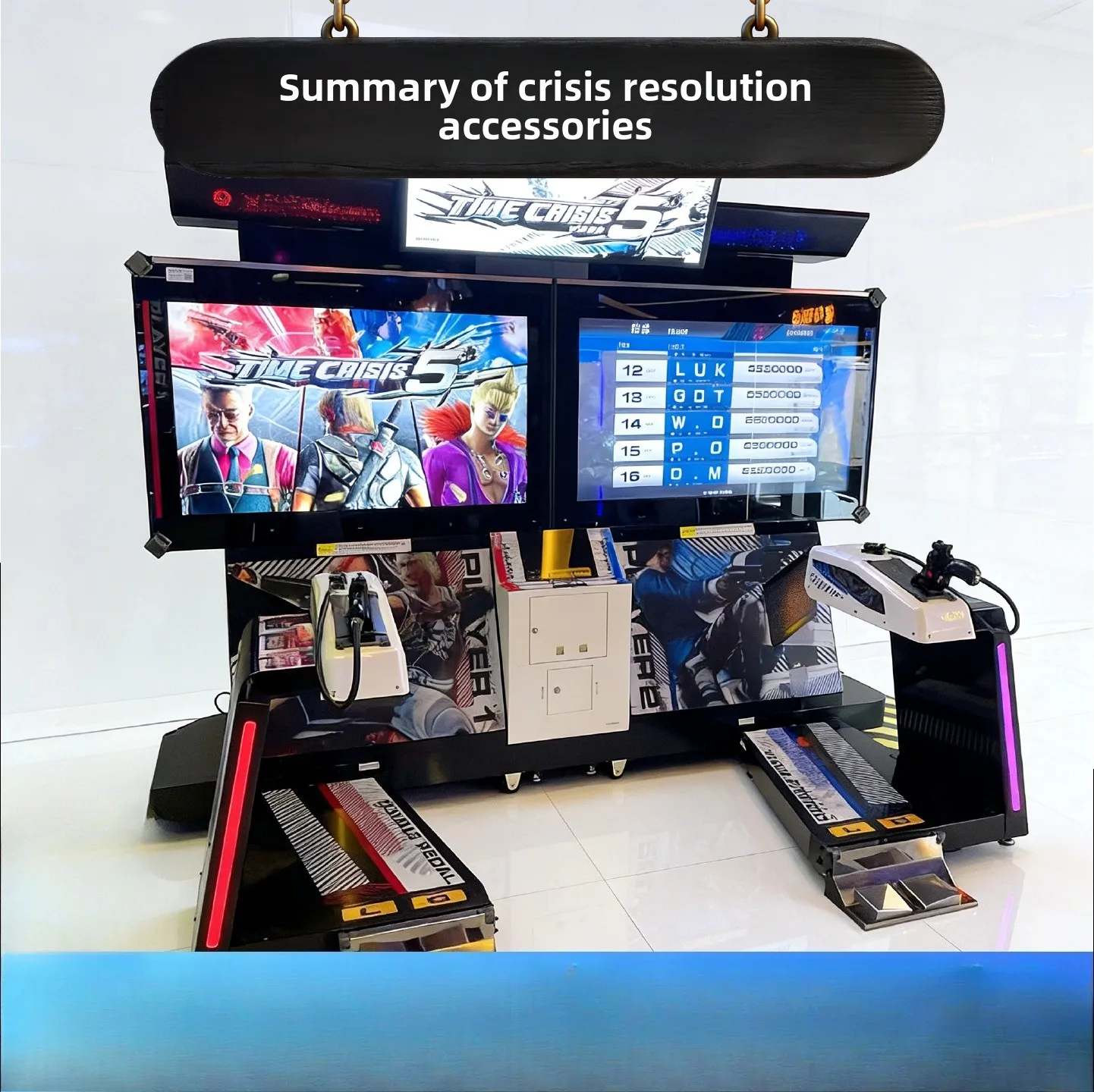 Accesorios Arcade Crisis Resolve: Línea de 5 pistolas, Válvula solenoide de 4 vías, Sensor óptico, Muelle de disparo para pistola, Juego de disparos Time Warrior