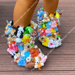 Adult Kid Plush Teddy Bear Snow Boot Mommy and Me Stuffed animal Botas De Mujer Fur Shoes Ankle Boots & Bootie For Lady Women