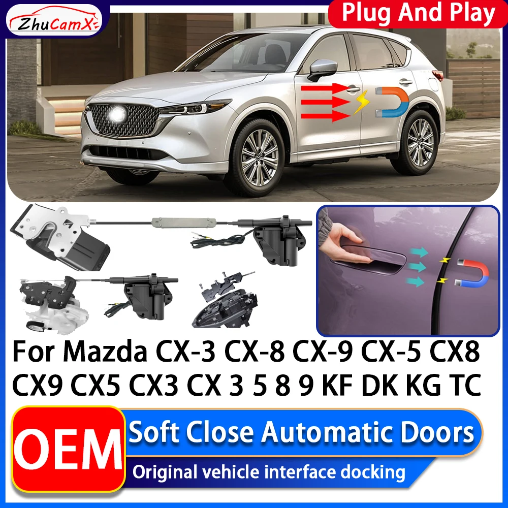 Electric Suction Power Soft Close Car Door Automatic Door Closing For Mazda CX-3 CX-8 CX-9 CX-5 CX8 CX9 CX5 CX3 CX 3 5 8 9 KF DK