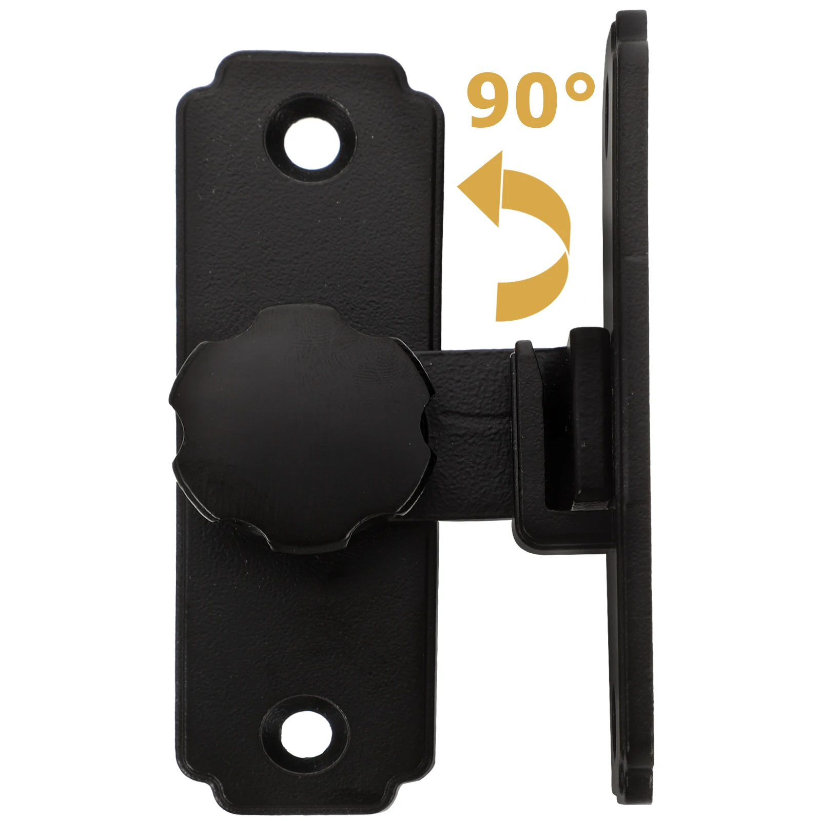 

Sliding 90 Degree Stainless Steel Barn Door Lock For Bathroom Gate Cabinet Security Heavy Duty Rotatable Left Right Side