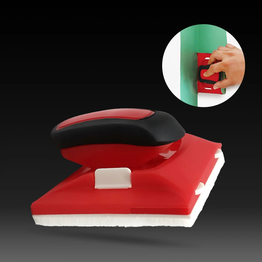 0818 엣지 트리밍 브러시 - 페인트와 석고 라인을 부드럽고 줄무늬 없이 바르기 위한 빨간색 및 검정색 부드러운 고무 도구, 완벽함