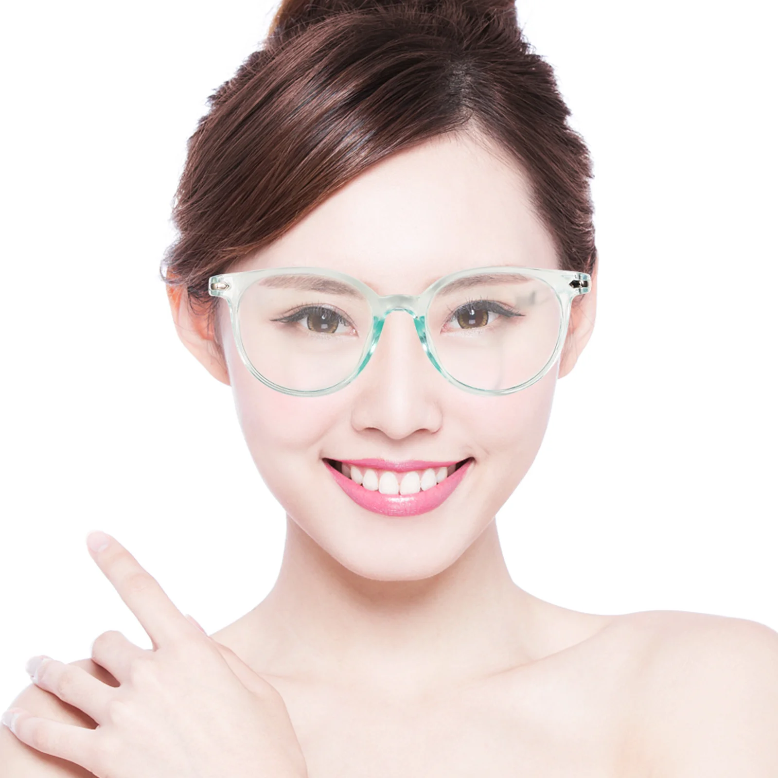 

2Pcs Anti Eyes Strain Glasses Fashion Eyewear Classic Shape Attractive Look Relieve Fatigue Premium Nose Pad Fashion Eyeglasses