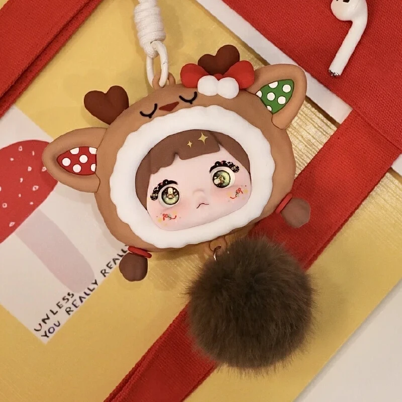 

Nommi Limited Edition Christmas Headphone Bag Pendant Cute Anime Toy Gift Action Figures Notebook for Fans XMAS Surprise Dolls