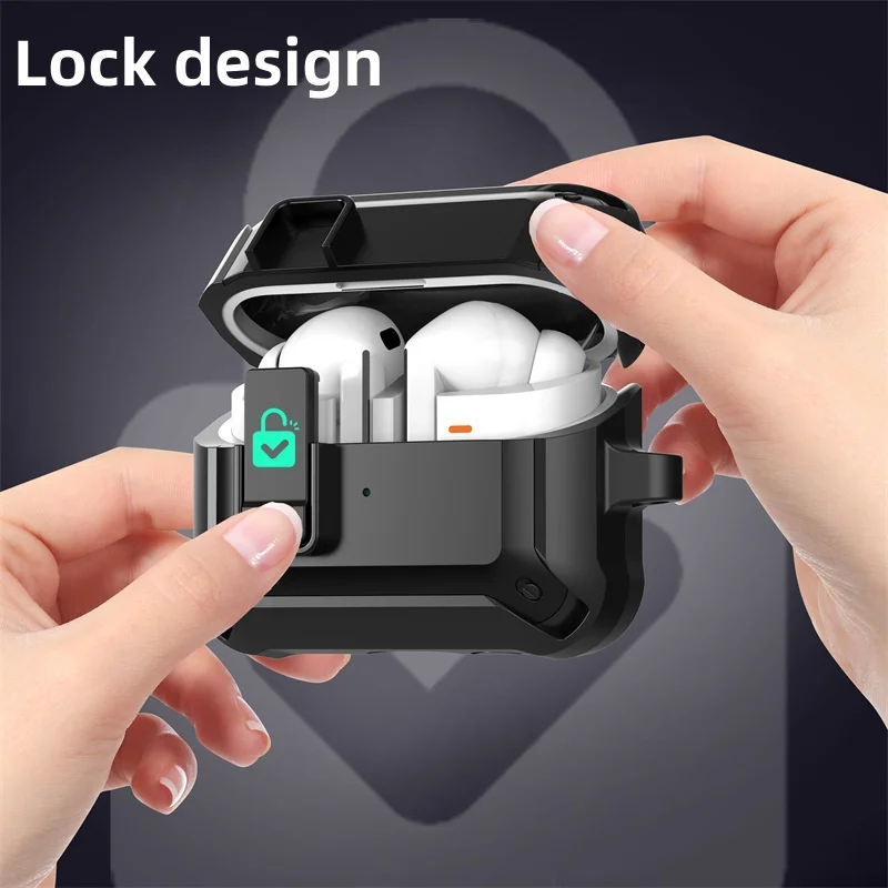 【Latch switch】 For Galaxy buds 3 Pro /3 （2024）Cover Armor Switch buckle anti fall protective shell For Galaxy buds 3 Pro/3 Cover