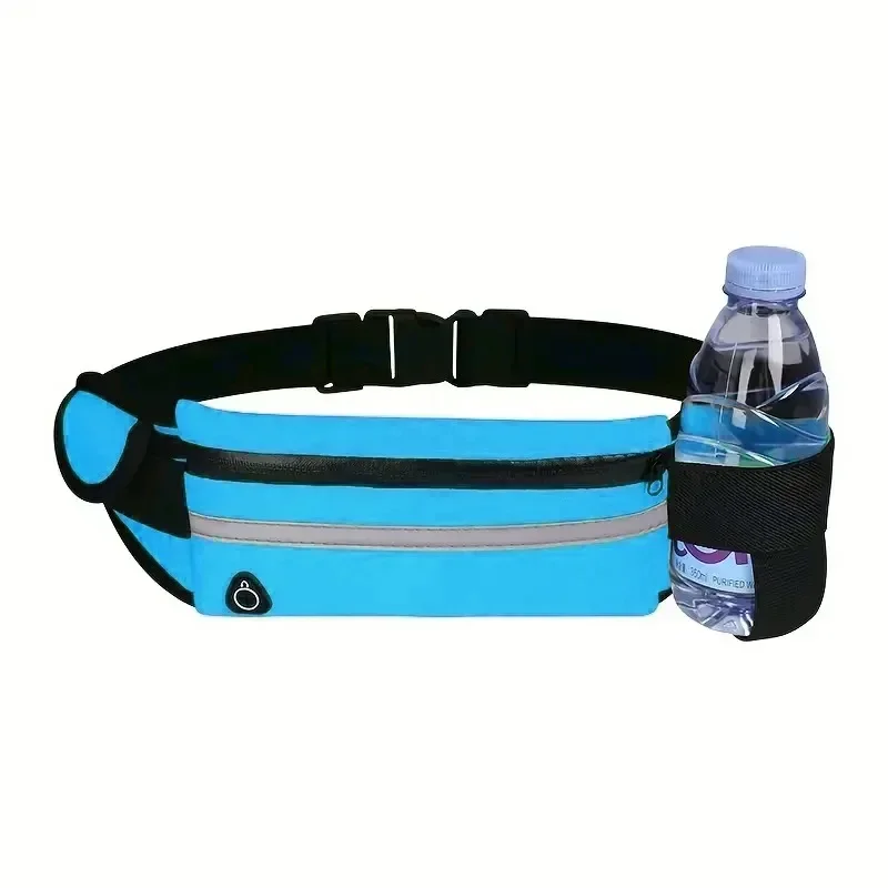 Unisex Outdoor Sports Waist Bag Waterproof Pack Close Fitting Invisible Belt Fitness Anti Theft Mobile Phone Waist Bag Bottle