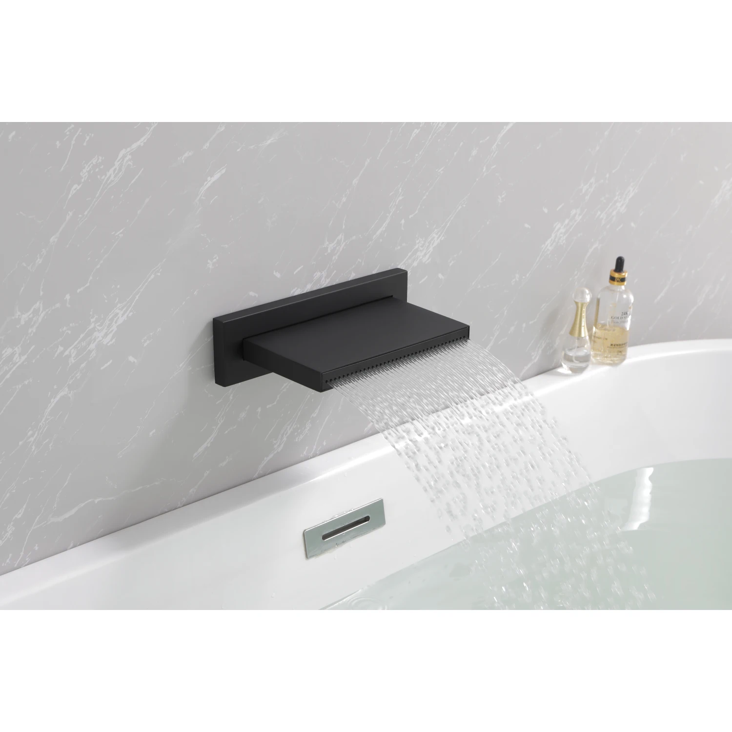 

SHOWER Waterfall Waterfall Tub Faucet Wall Mount Tub Filler Spout For Bathroom sink Multiple Uses High Flow Bathtub shower Casca