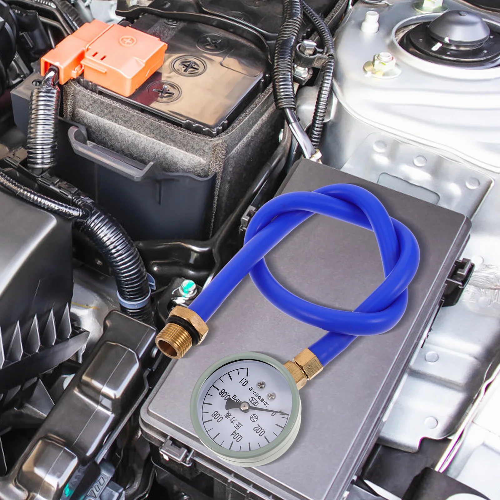 

Exhaust Back Pressure Tester Automotive Converter Tester Gauge Hose Accurate Measurement Diagnostic Tool Car Back Pressure Gauge