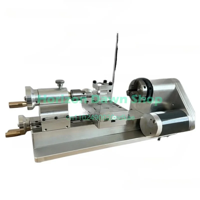 Woodworking Self-made Small Lathe Portable Desktop Mini Lathe 110V-220V 100-2500r/min Mini Lathe Multifunctional Household