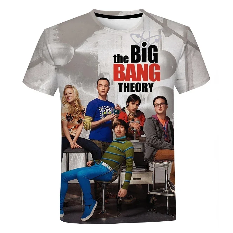 The Big Bang Theory 3D Printed T-shirt Men/women Fashion Casual Funny Harajuku Style Streetwear Oversized Tops Cool T Shirt